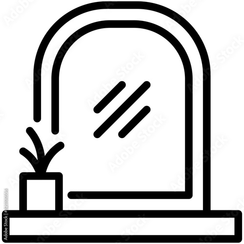 mirror line icon