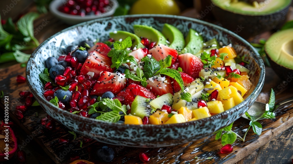 Tropical Temptation: Bright and Fresh Fruit Salad Medley