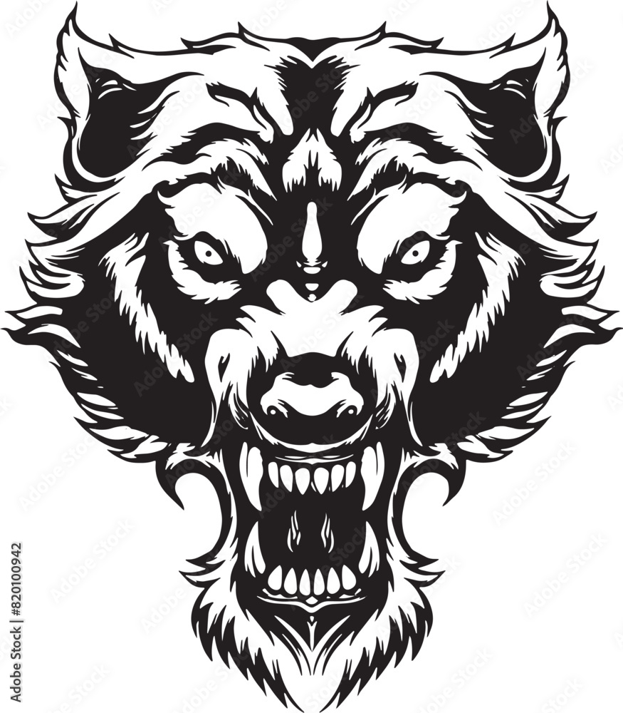 Obraz premium lion head mascot vector clipart illustration