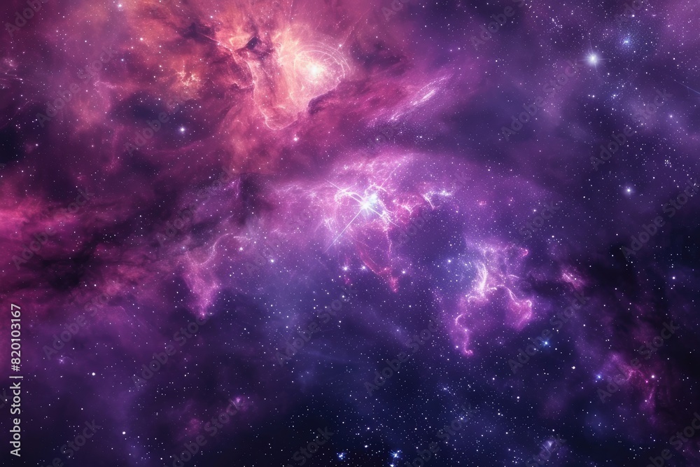 Obraz premium Amazing cosmic scene with vibrant colors