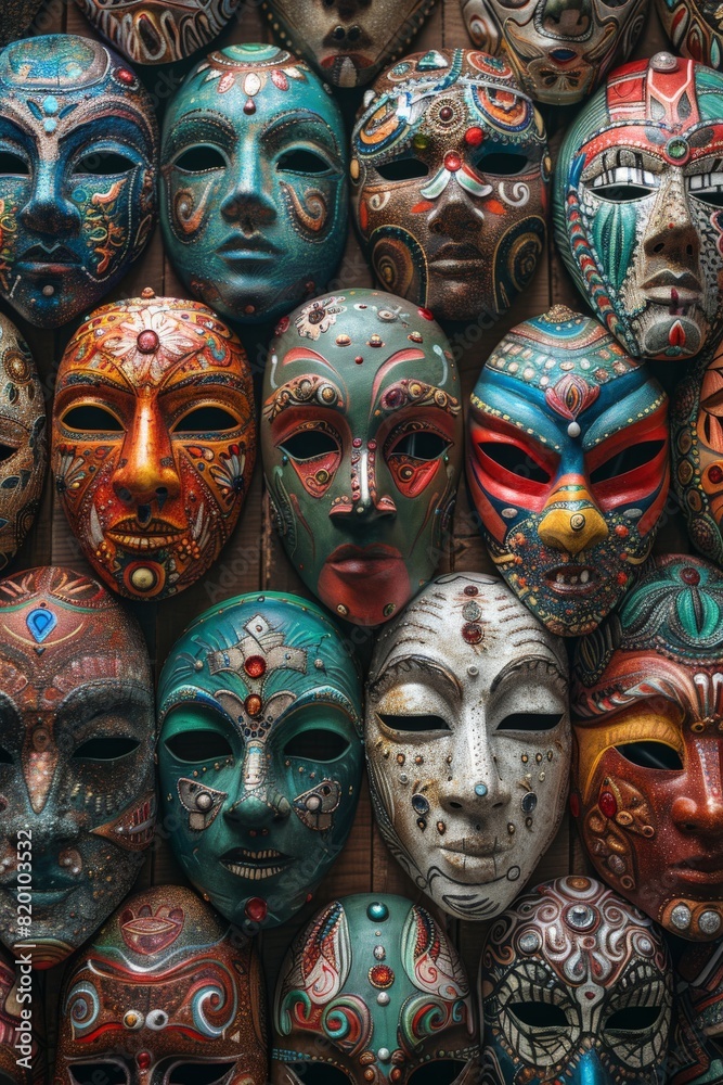 Colorful and unique handmade masks from around the world. Colorful and unique handmade masks from around the world.