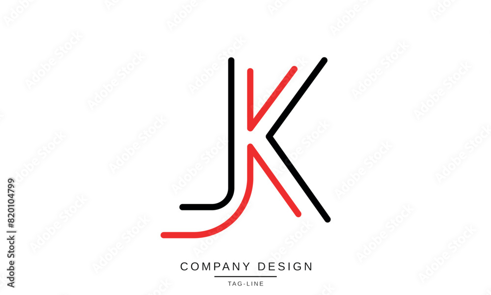 JK, KJ Abstract Letters Logo Monogram Vector Design Font Icon Initials JK, KJ Abstract Letters Logo Monogram Vector Design Font Icon Initials