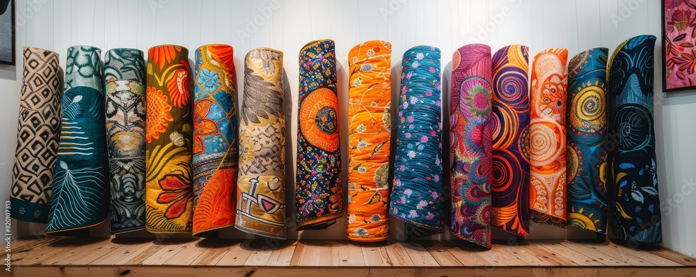 Celebrating textile artistry, an artistic display of diverse textile patterns ranges from intricate embroidery to bold prints. Celebrating textile artistry, an artistic display of diverse textile patterns ranges from intricate embroidery to bold prints.
