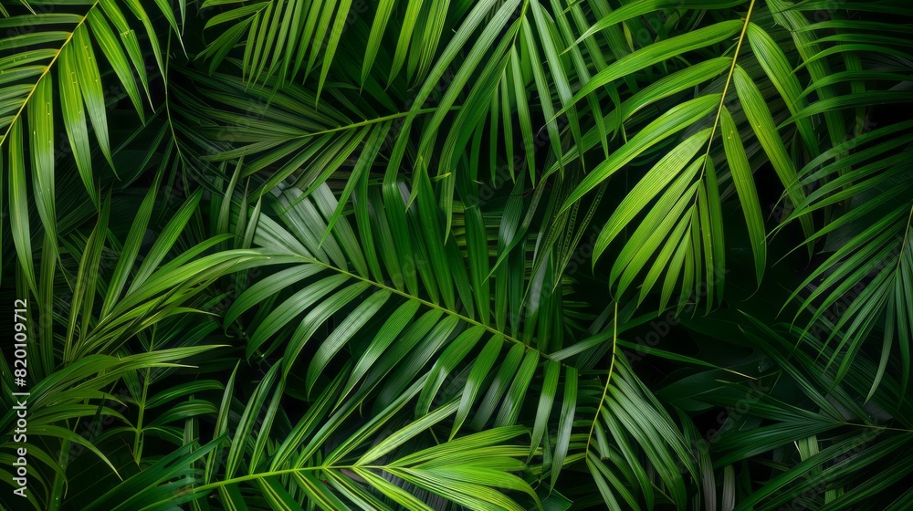 Palm leaves background. Palm leaves background.