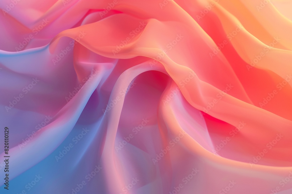 Soft flowing gradient of pastel colors from pink to orange and blue Soft flowing gradient of pastel colors from pink to orange and blue