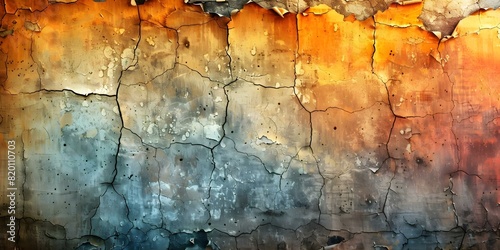 Vintage Grunge Wall with Weathered Decay and Surface Imperfections. Concept Vintage, Grunge Wall, Weathered Decay, Surface Imperfections