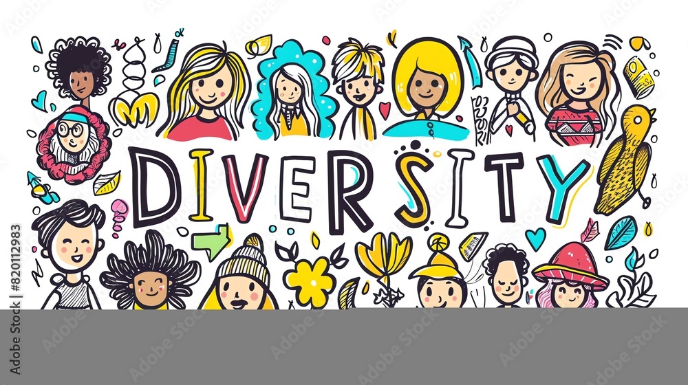 Diversity vector stickers with cultural diversity cultural symbols and american cultural elements Diversity vector stickers with cultural diversity cultural symbols and american cultural elements