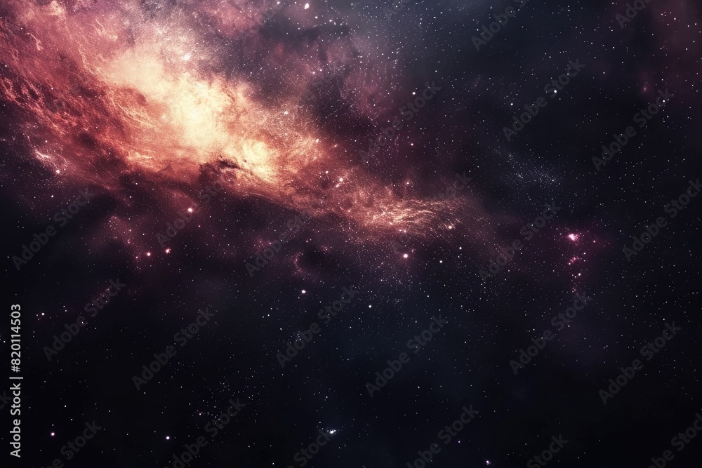 Obraz premium Amazing cosmic scene with stars and planets
