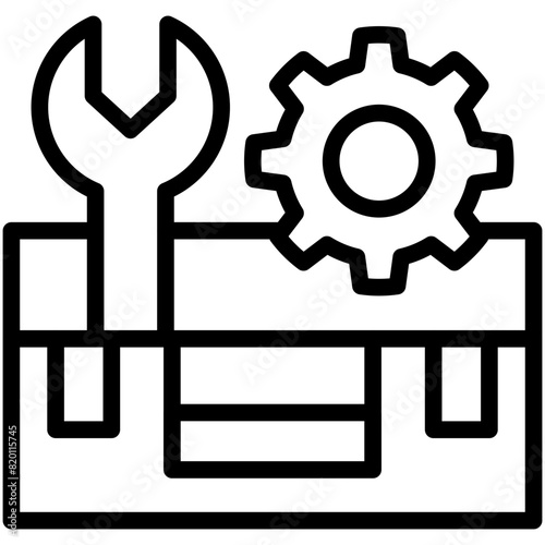toolbox line icon
