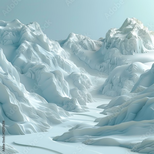 Majestic Glacier Landscape photo