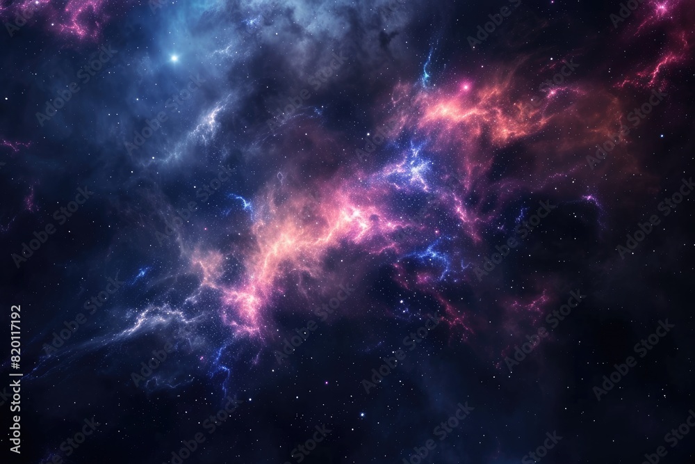 Vibrant colors of the galaxy at night Vibrant colors of the galaxy at night