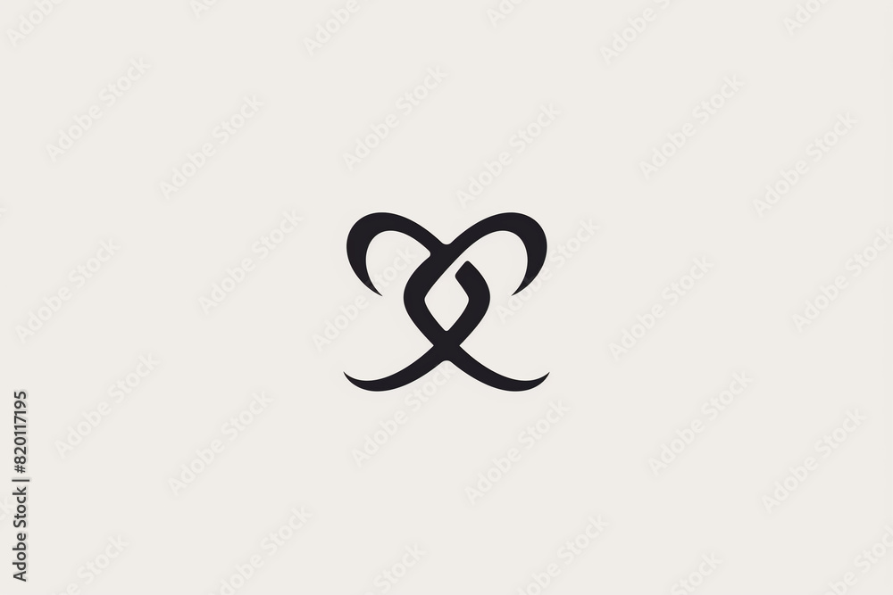 A minimalist heart outline intertwined with an infinity symbol. A minimalist heart outline intertwined with an infinity symbol.