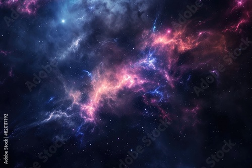 Vibrant colors of the galaxy at night