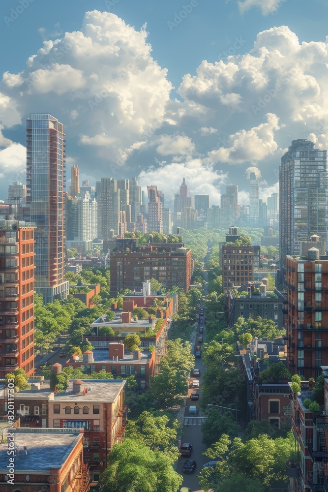 Obraz premium New York City Skyline with Central Park
