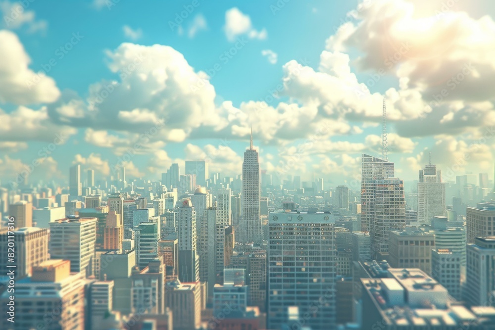 Fototapeta premium Urban Metropolis Skyline