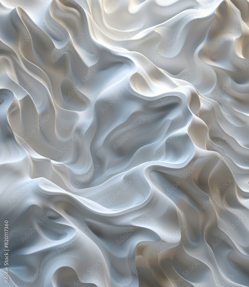 Obraz premium Abstract White Wave Background