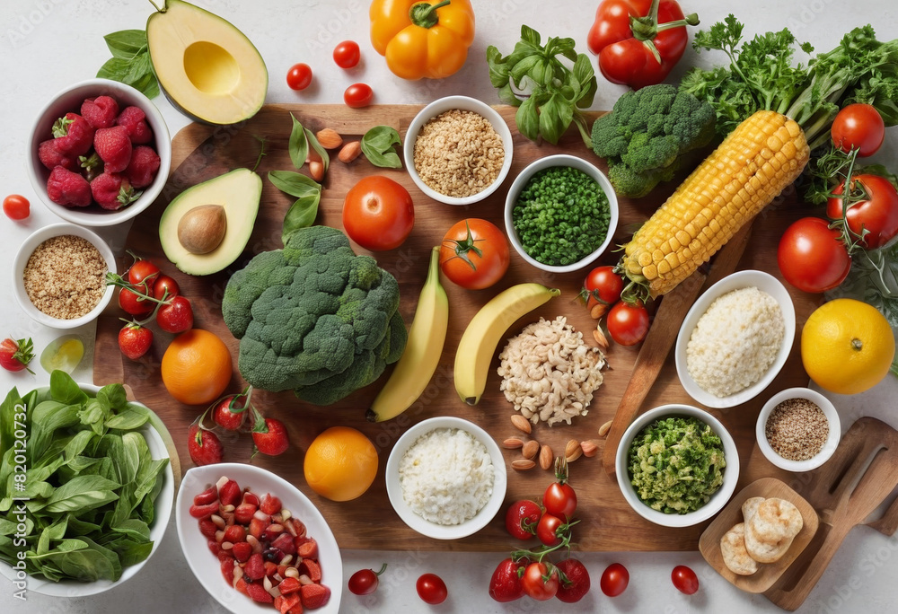 Fresh and Healthy Food Essentials
Healthy Eating: Fresh Fruits and Vegetables