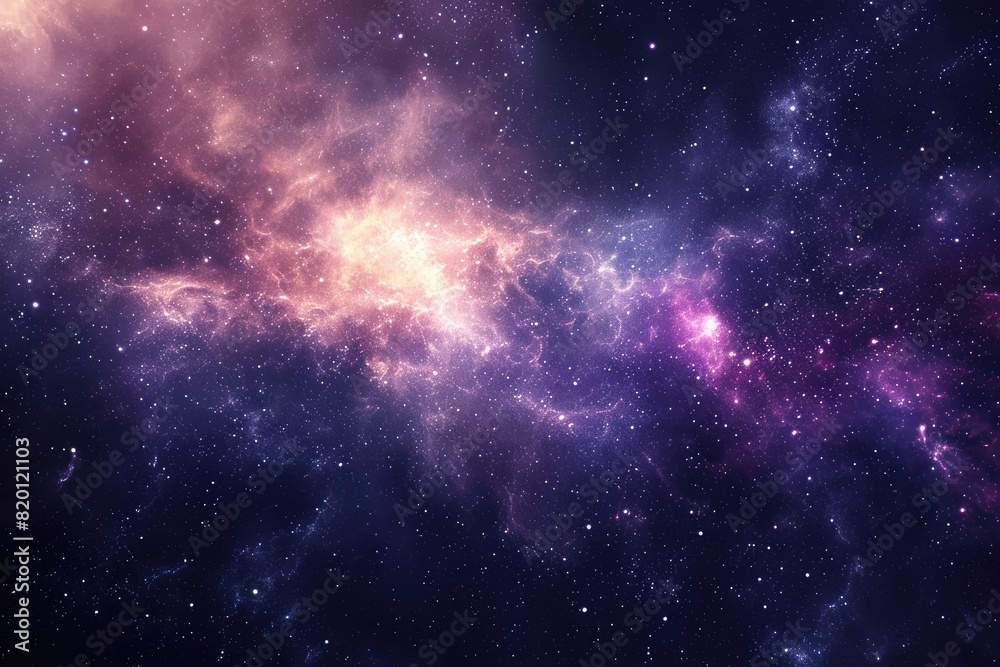 Fototapeta premium Beautiful galaxy background with vibrant colors