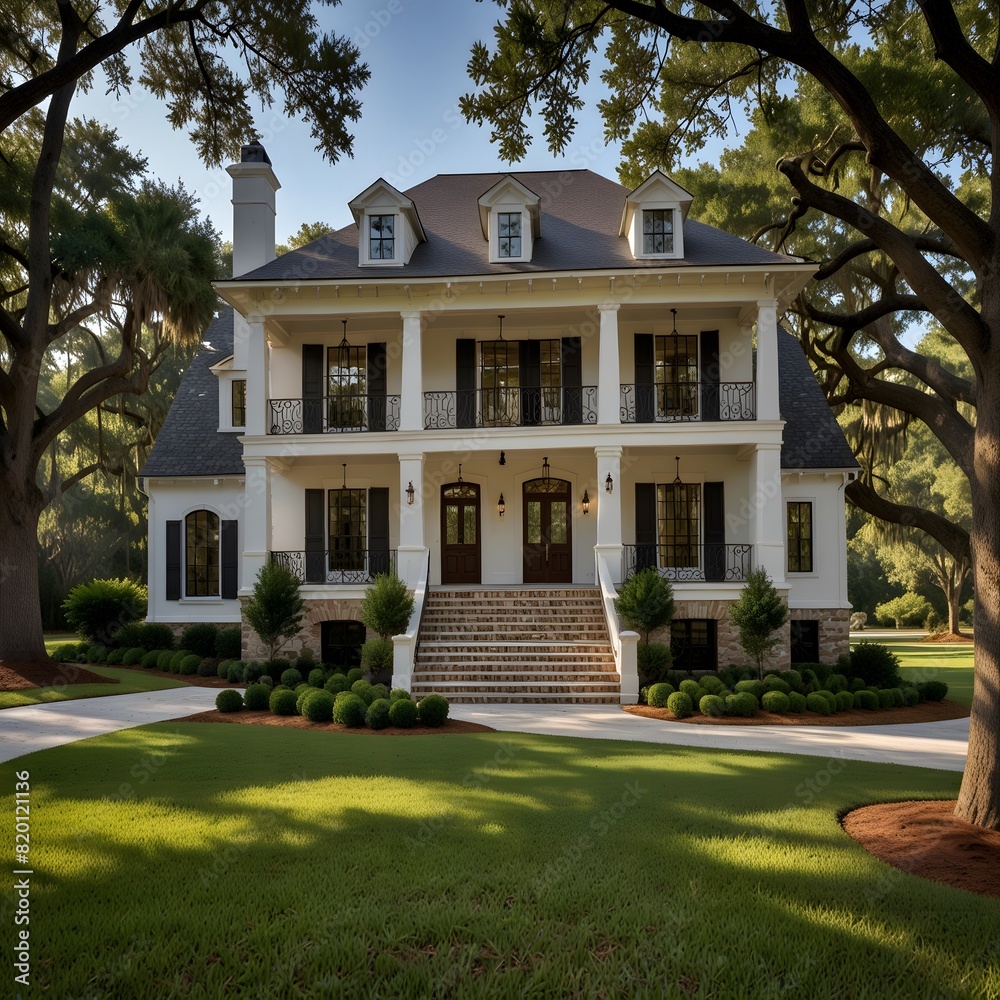 Fototapeta premium Beautiful designer southern home
