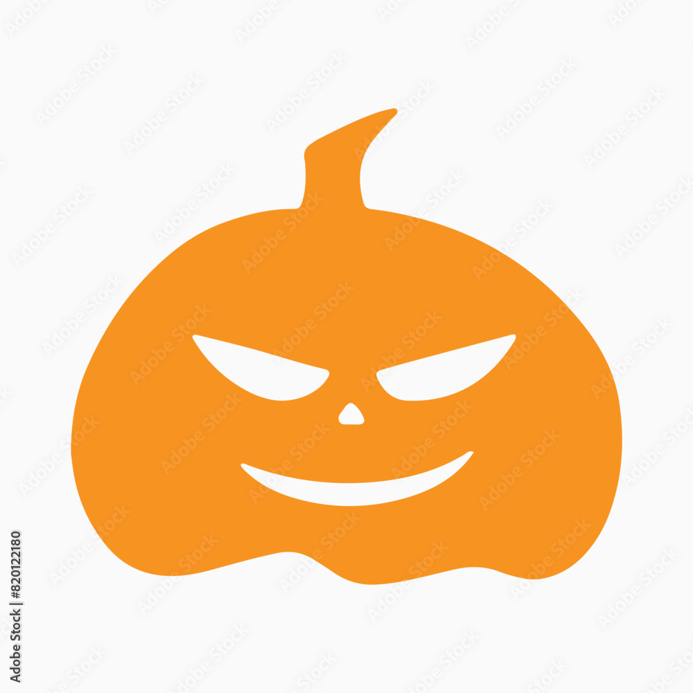 Halloween pumpkin silhouette design, editable colors Halloween pumpkin silhouette design, editable colors