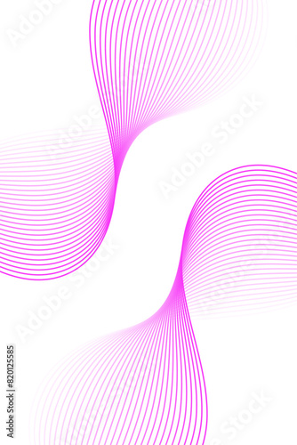 Abstract background with waves for banner. Standart poster size. Vector background with lines. Element for design isolated. Pink and white gradient. Brochure, booklet. Summer, spring. Valentine's Day
