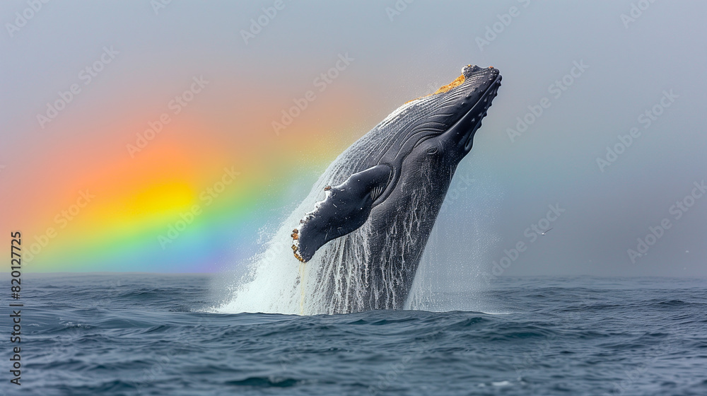 Fototapeta premium 海中のクジラ