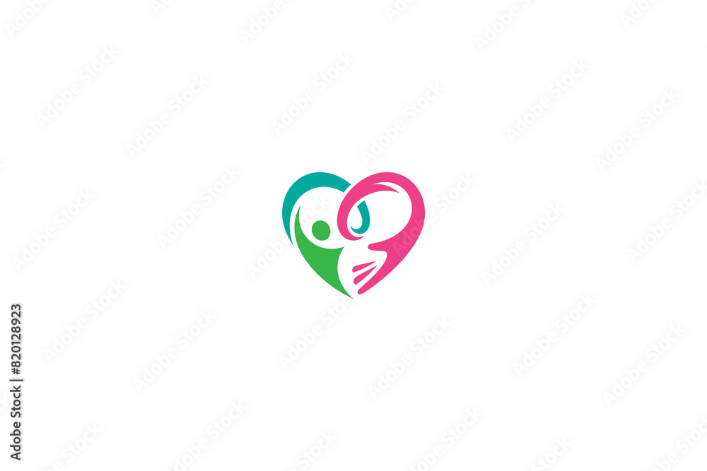 People love and care logo vector People love and care logo vector