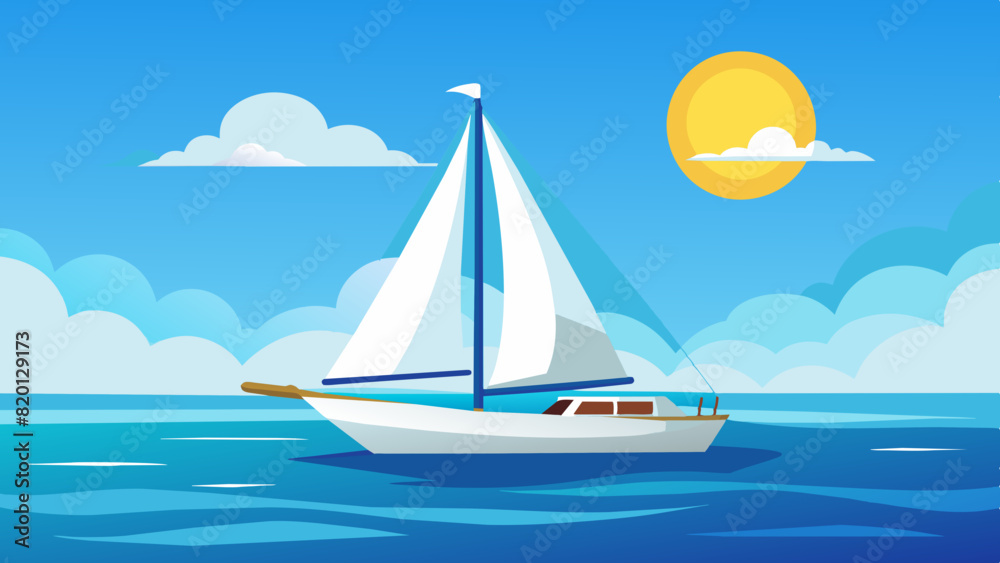 sailing boat on the sea