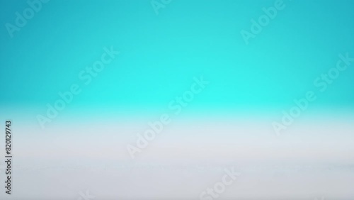 Effervescent Tablet is Pushed with a Finger and Left on Clean White Tabletop on Blue Background. Giving Aspirin in Slow Motion photo