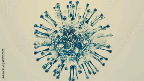 Illustration of a virus .