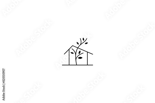 Luxurious and minimalist home logo design
