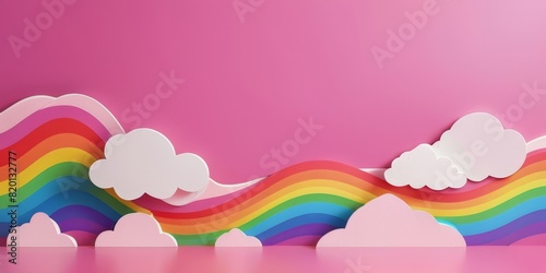 Rainbow colorful waves line as abstract background wallpaper   LGBT Community Pride Background Illustration  Rainbow Flag