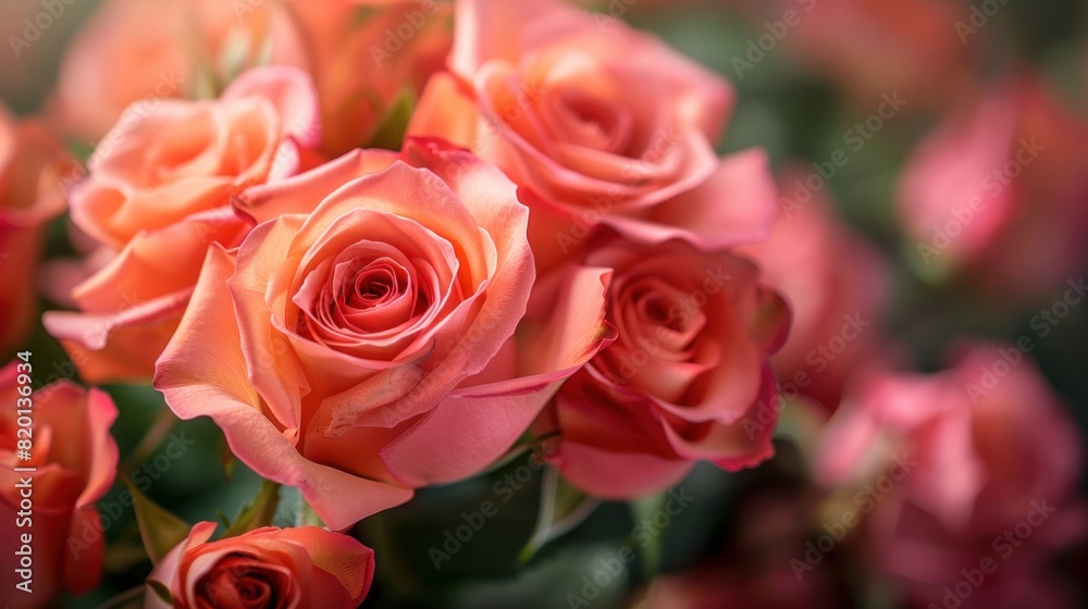 Rose bouquet captured in a lovely studio with natural light Rose bouquet captured in a lovely studio with natural light