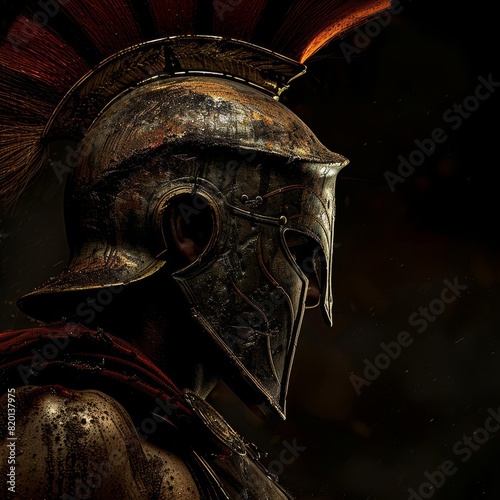 A spartan warrior, ready to fight for his homeland.