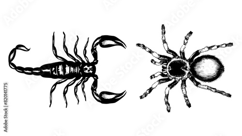 Arachnids Tattoo Design 