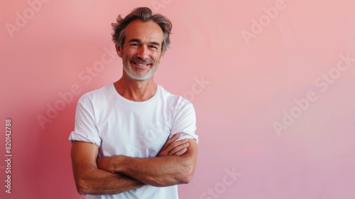 The Smiling Man with Arms Crossed photo