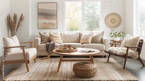 Cozy Minimalist Scandinavian Living Room