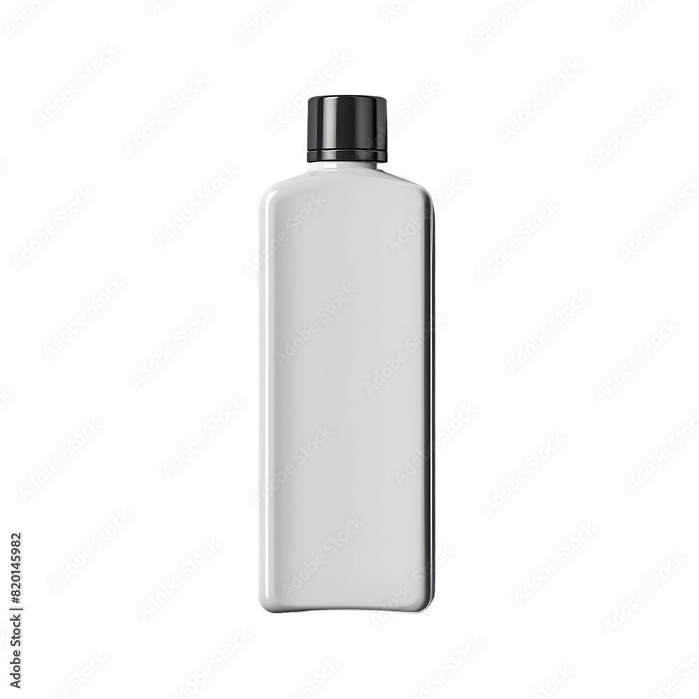 Toner bottle mockup isolated on transparent background