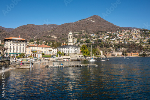  the beautiful promende of Cernobbio photo