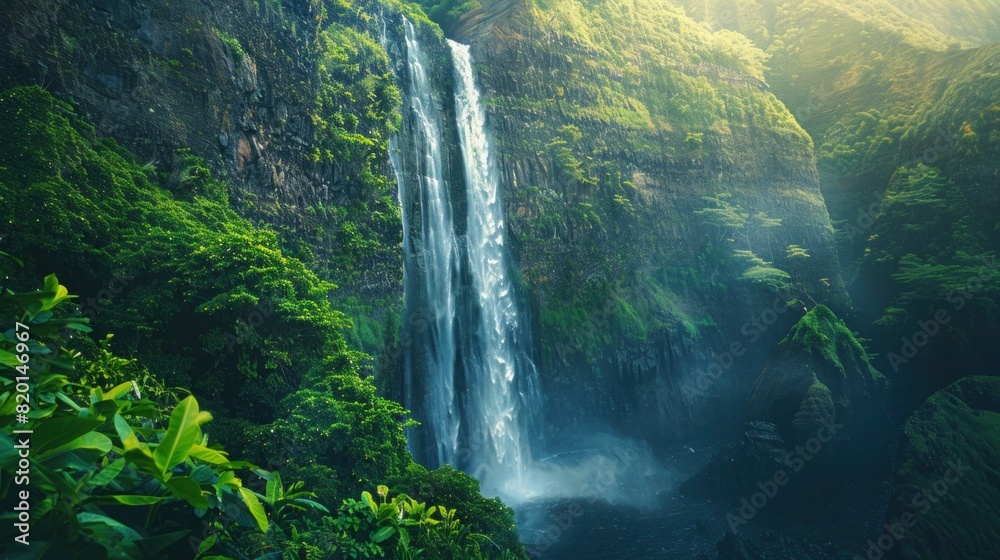 Rainbow Falls, Iao Needle State Park, Hawaii, USA Rainbow Falls, Iao Needle State Park, Hawaii, USA
