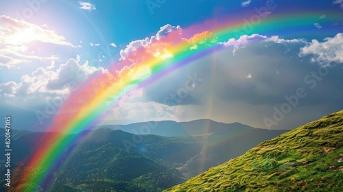 Rainbow in the mountainsRainbow in the mountains © amonrat
