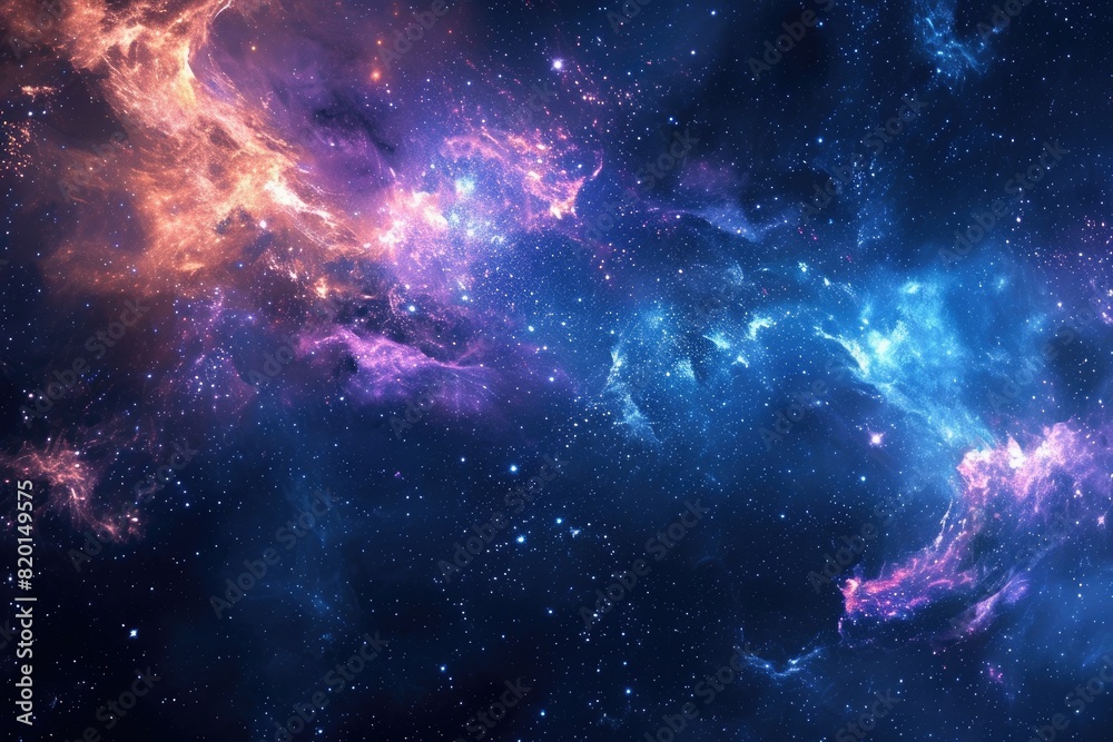 Colorful galaxy with cosmic dust and nebulas Colorful galaxy with cosmic dust and nebulas