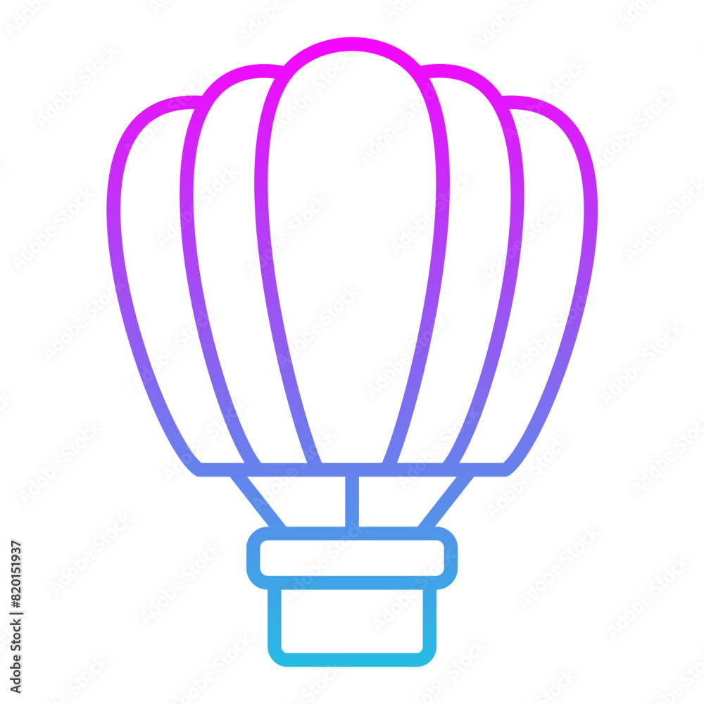 Obraz premium Hot Air Balloon Icon