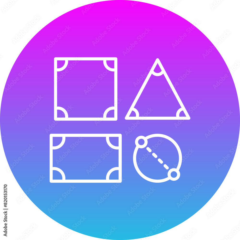 Geometrical Shapes Icon Geometrical Shapes Icon