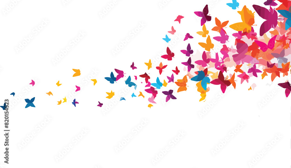 Obraz premium butterfly background with space for your text, vector illustration.