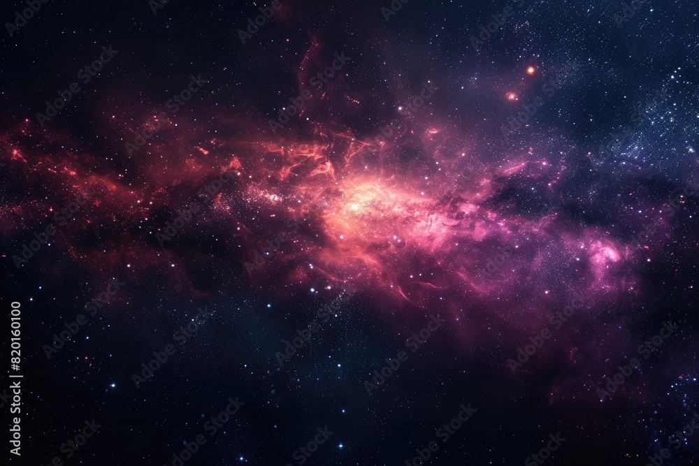 Fototapeta premium Amazing cosmic scene with vibrant colors