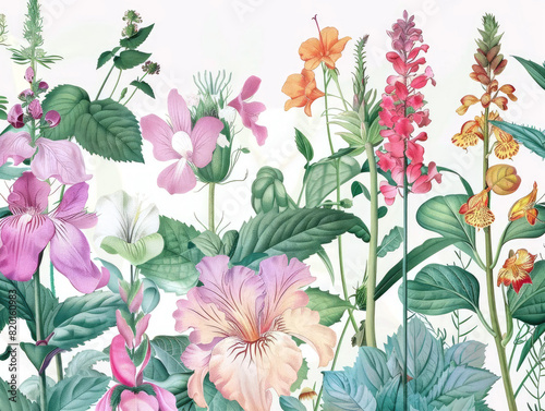 Botanical Illustrations Detailed drawings of plants and flowers