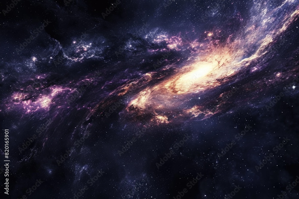 Fototapeta premium Amazing stars and planets in the galaxy