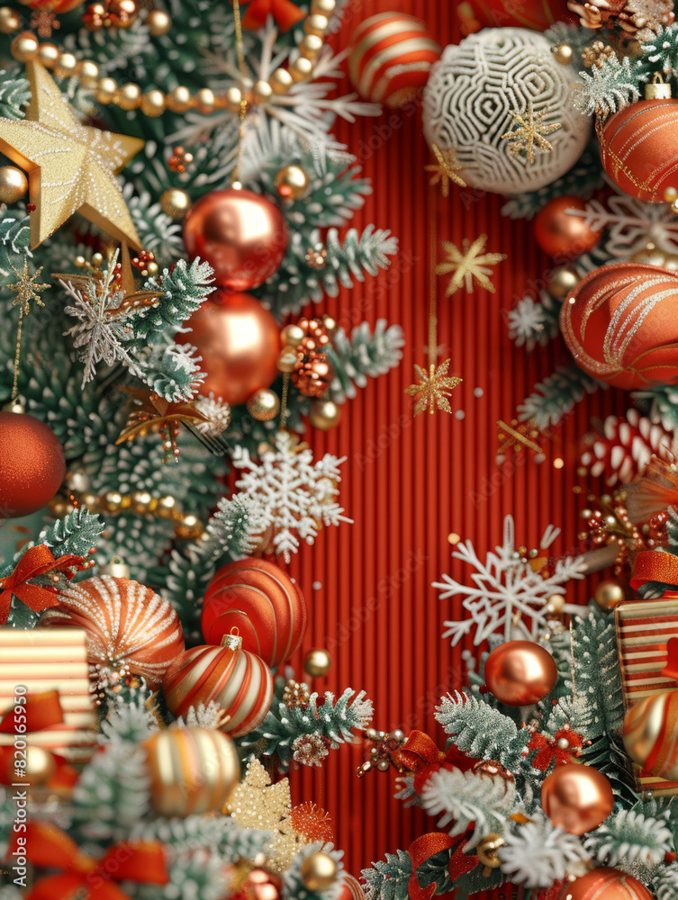 Festive Christmas background. Merry Christmas and Happy New Year banner and poster Festive Christmas background. Merry Christmas and Happy New Year banner and poster