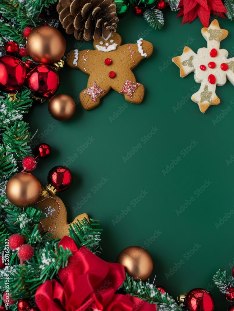 Festive Christmas background. Merry Christmas and Happy New Year banner and poster